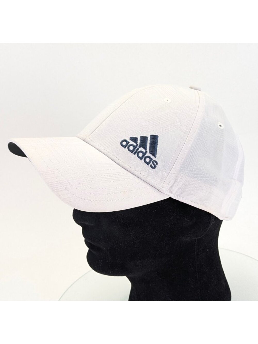 Adidas Baseball Cap White Adjustable Embroidered Logo Lightweight Hat